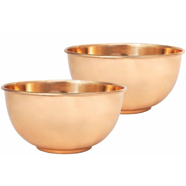 House of Hampton® EmmaLeigh Premium Copper Ice Cream Bowls Wayfair